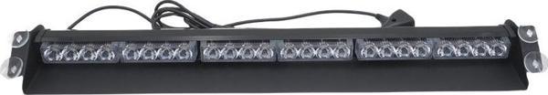 Çakar lamba 70cm 12-30v vantuzlu 24 ledli kırmızı-mavi / LAPA541 - Image 1