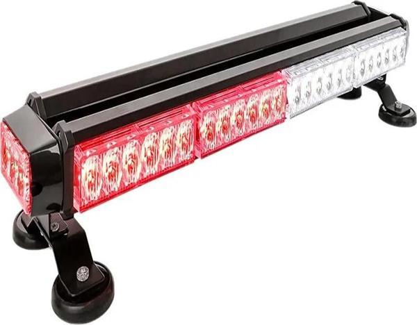 Çakar lamba çift taraflı 54 led kırmızı-beyaz / LAPA526-1 - Image 1