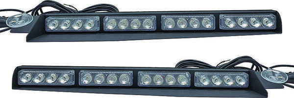Çakar lamba vantuzlu 2'li set 12-30v kırmızı-kırmızı / LAPA542-2 - Image 1