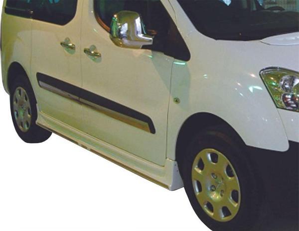 Citroen Berlingo 2 Marşpiyel Kromlu 2 Prç Fiber 2008 ve Sonrası - Image 1