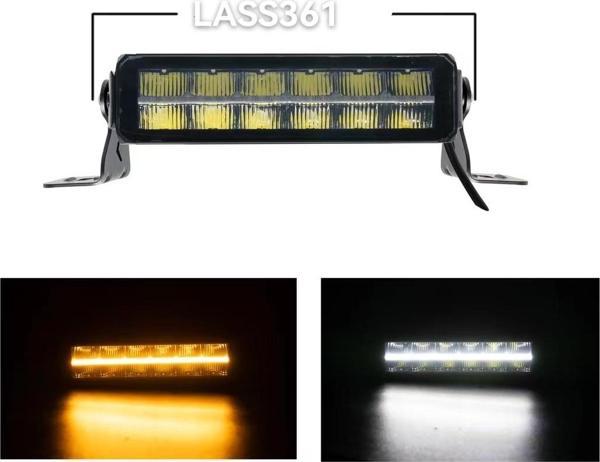 Space Offroad sis lambası 30,5 cm beyaz beyaz-sarı gündüz ledli 60w 12-36v / LASS361 - Image 1