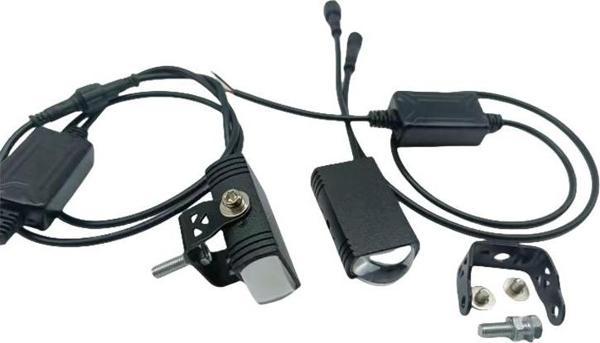 Space Offroad sis lambası 4.8x6.3x4.2cm sarı beyaz 15w+15w 12-60v motosiklet set  /  LASS396 - Image 1