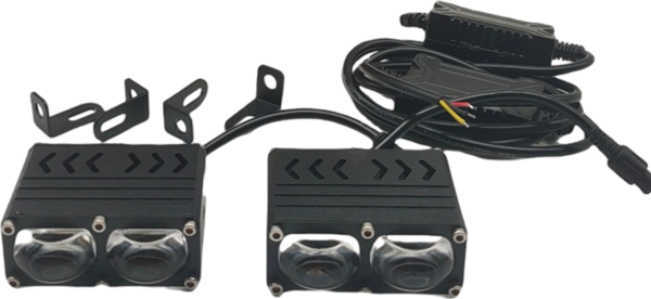 Offroad sis lambası 7.2 x 5.6 x 3cm 2 led beyaz 45w sarı 45w 12-80v /  LASS397 - Image 1