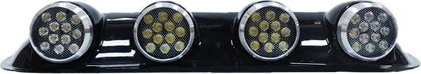 Space Offroad sis lambası yuvarlak siyah 12x4 led 12-24v set /LASS243 - Image 1