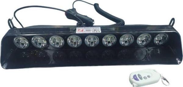 Space Cam İçi Çakar Lamba Uzaktan Kumandalı 27 Led 27W 12V Kırmızı-Beyaz-Mavi / LAPA521 - Image 1