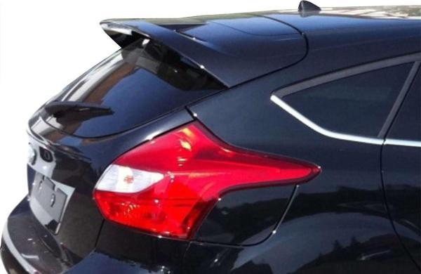 Ford Focus 3 HB Spoiler Camüstü (Işıklı) Fiber 2011-2014 - Image 1