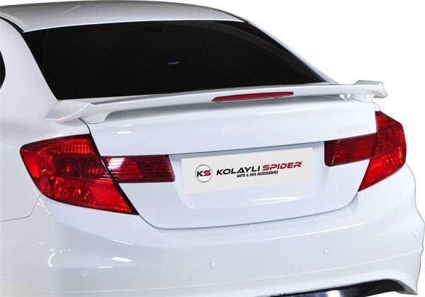 Honda Civic 9 Spoiler Bagaj Yüksek (Işıklı) Fiber 2012-2015 - Image 1