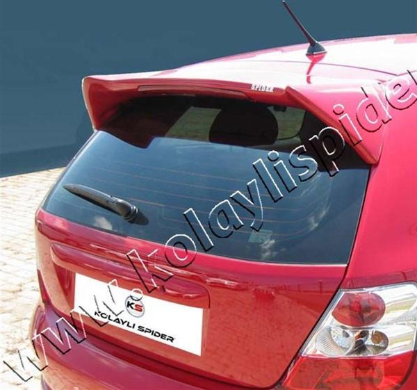 Honda Euro Civic Spoiler Camüstü (Işıklı)(Typ-R Md) Fiber 2001-2006 - Image 1
