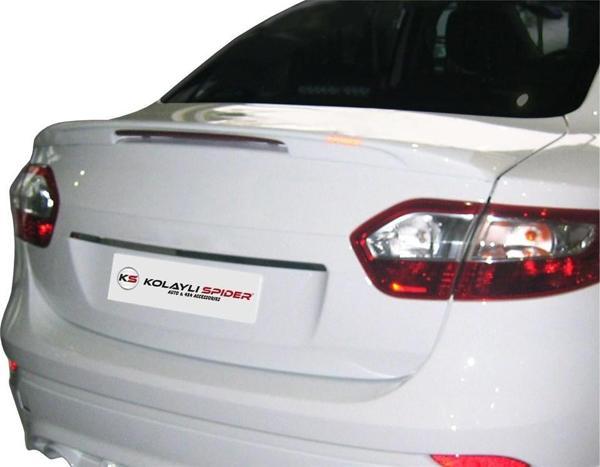 Renault Fluence SM3 Spoiler Bagaj (Işıklı) Fiber 2010 ve Sonrası - Image 1