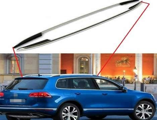 Volkswagen Touareg Uyumlu 2011 Sonrası Tavan Çıtası Gümüş Gri - Image 1