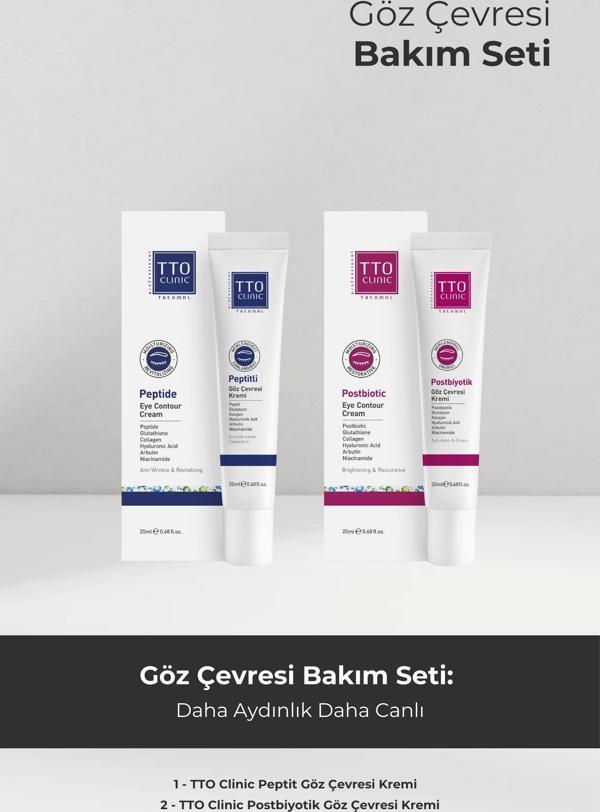 TTO Clinic Göz Çevresi Bakım Seti Peptit Ve Postbiyotik Avantajlı Paket - Image 1