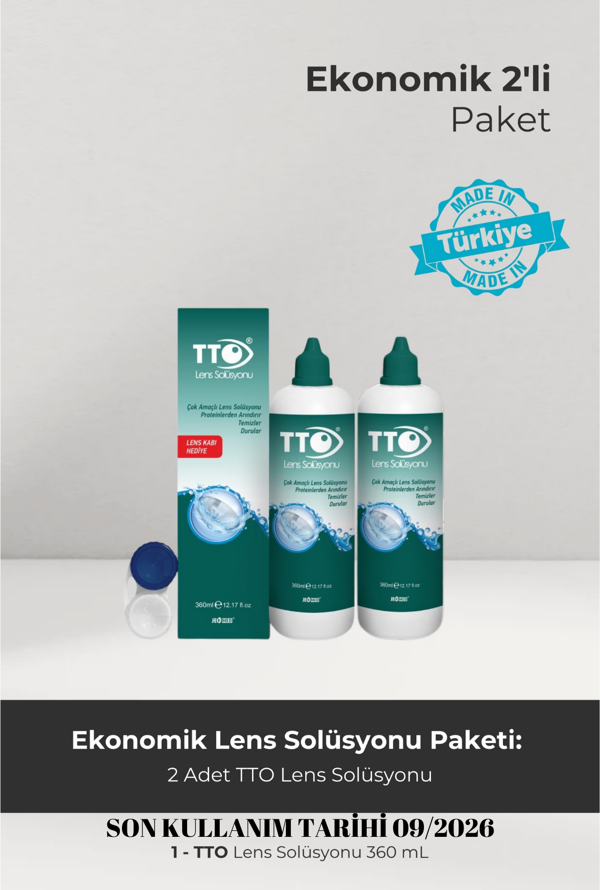 TTO LENS SOLÜSYONU 360 ML 2 ADET SON KULLANIM TARİHİ 9/2026 - Image 1
