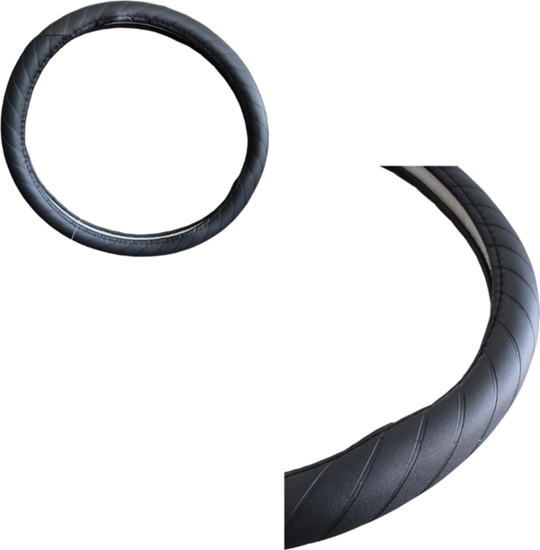 Direksiyon kılıfı 38 cm siyah /  DIKI413 - Image 1