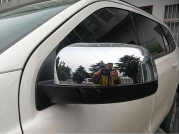 Ford Ranger Uyumlu 2012 Sonrası Ayna Kapağı ABS (Plastik) Krom  - Image 1