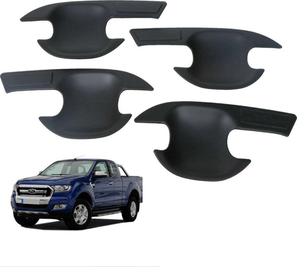 Ford Ranger Uyumlu 2012 Sonrası Dış Kapı Kolu İç Kaplama ABS Siyah - Image 1
