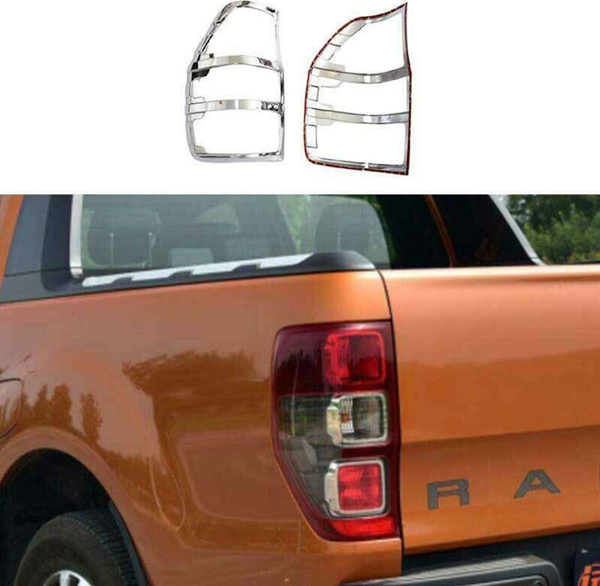Ford Ranger Uyumlu 2016 Sonrası Arka Stop Kaplama ABS(Plastik) Krom - Image 1