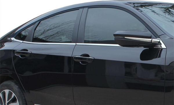Honda Civic 10 Cam Çıtası 8 Prç Krom 2016 ve Sonrası - Image 1