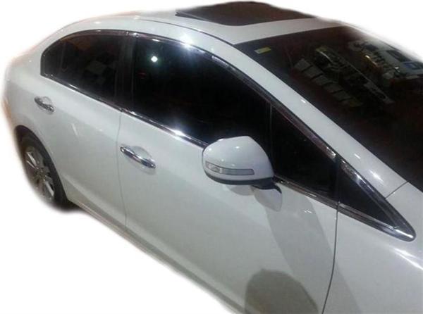 Honda Civic 9 Cam Üst Çıtası 8 Prç Krom 2012 ve Sonrası - Image 1
