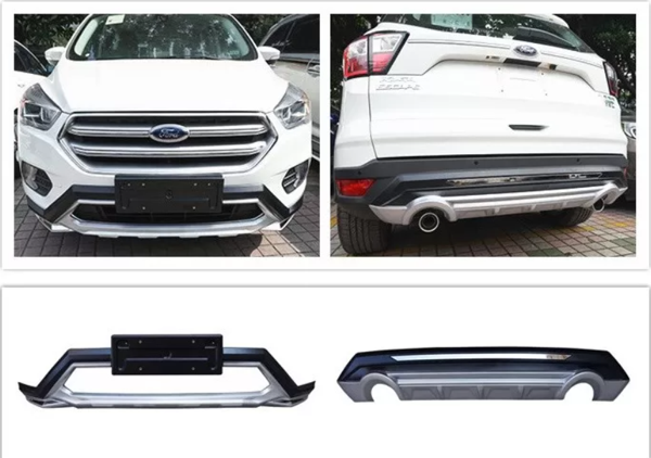 Ford Kuga Uyumlu 2016 2018 Ön Ve Arka Tampon Koruma Difüzör - Image 1