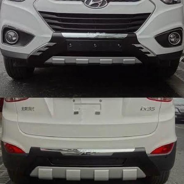 Hyundai Ix35 Uyumlu 2010 Sonrası Ön Arka Tampon Koruma Difüzör - Image 1