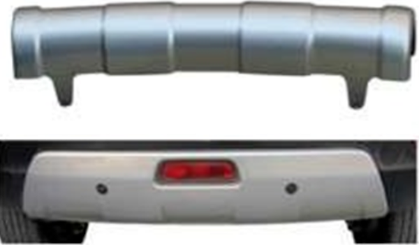 Nissan Qashqai Uyumlu 2006 2010 Ön Arka Koruma Difüzör  - Image 1