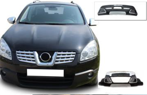 Nissan Qashqai Uyumlu 2006 2010 Ön Arka Tampon Koruyucu Difüzör - Image 1