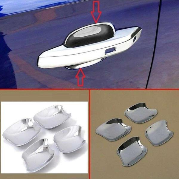 Audi Q5 Uyumlu 2010 2017 Dış Kapı Kolu İç Kaplama  ABS (Plastik) Krom - Image 1