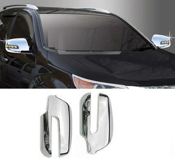 Kia Sorento Uyumlu 2010 2013 Ayna Kapağı ABS(Plastik) Krom - Image 1