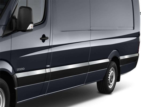 Sprinter W906 NCV3 Yan Kapı Çıtası 10 Prç Krom (Ext.U) 2006 ve Sonrası - Image 1