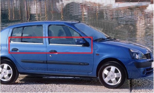 Renault Clio 2 Cam Çıtası 4 Prç  Krom 1998-2008 - Image 1