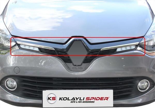 Renault Clio 4 Ön Panjur 2 Prç Krom 2013-2016 - Image 1