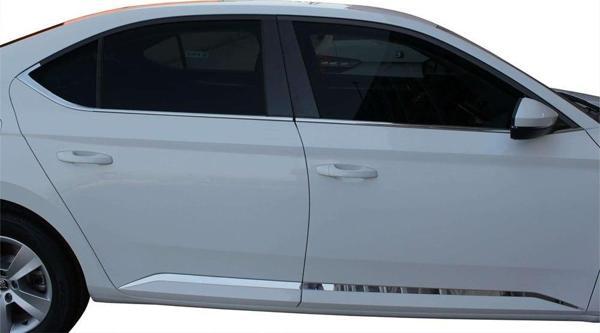 Skoda Super B8 Cam Çıtası 8 Prç Krom 2015 ve Sonrası - Image 1