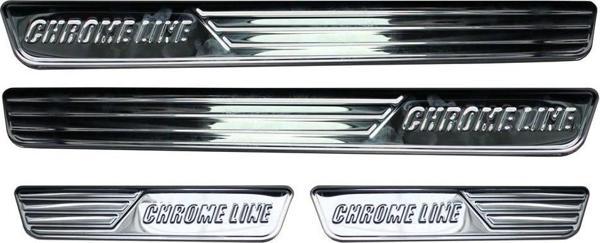 Skoda Super B8 Chrome Line Kapı Eşiği 4 Prç 2015 ve Sonrası - Image 1