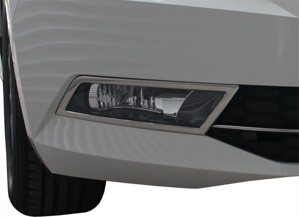 Skoda Super B8 Sis Farı Çerçevesi 2 Prç Krom 2015 ve Sonrası - Image 1