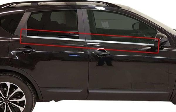 Nissan Qashqai J10 Cam Çıtası (+2) 4 Prç Krom 2007-2013 - Image 1