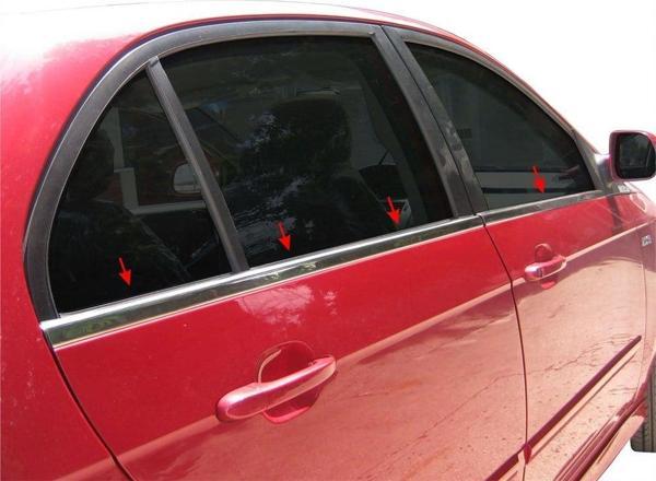 Tata Vista/Indica 2 Cam Çıtası 4 Prç Krom 2008 ve Sonrası - Image 1