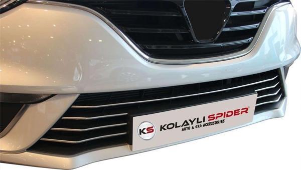Renault Megane 4 HB-SD Ön Tampon Çıtası 7 Prç Krom 2017 ve Sonrası - Image 1