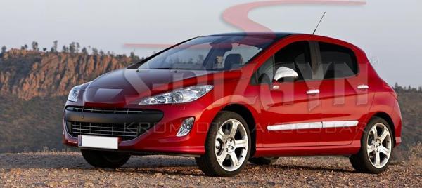 S-Dizayn Peugeot 308 Krom Ayna Kapağı 2 Prç 2007-2013 - Image 1