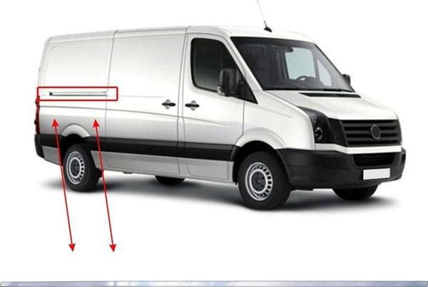 VW Crafter Sürgülü Kapı Çıtası 1 Prç Krom (U.Ş) 2006-2011 - Image 1