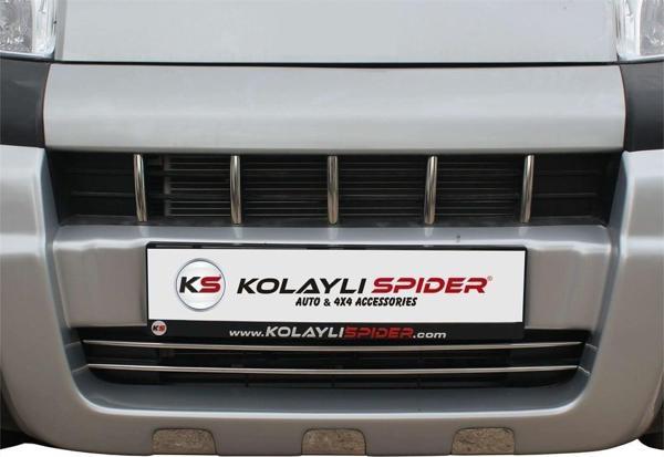 Peugeot Bipper Ön Tampon Çıtası 7 Prç Krom 2008 ve Sonrası - Image 1