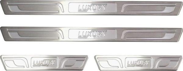 Seat Leon 3 5F Luxury Kapı Eşiği 4 Prç Krom 2013 ve Sonrası - Image 1