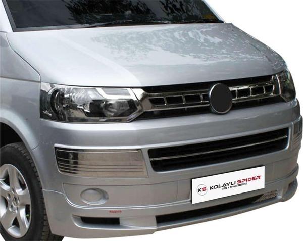 VW Caravelle T5.5 Ön Panjur 2 Prç Krom 2010-2015 - Image 1