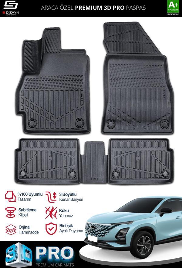 S-Dizayn Chery Omoda 5 3D Pro Havuzlu Paspas 2022 Üzeri A+ Kalite - Image 1