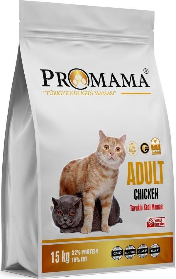Promama Tavuklu Yetişkin Kedi Maması 15 Kg - Image 1