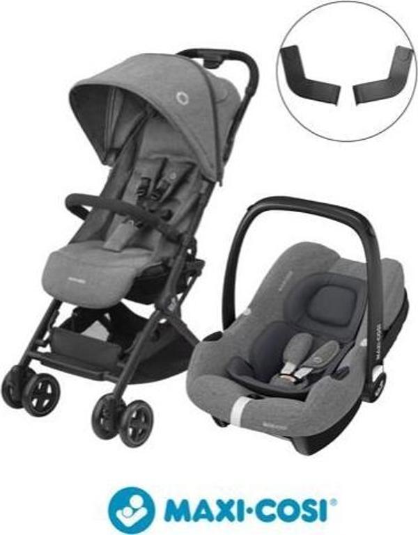Maxi-Cosi Lara2-Cabriofix I-Size Tek Elle Katlanabilen Ultra Kompakt Seyahat Sistem Bebek Arabası Select Grey - Image 1