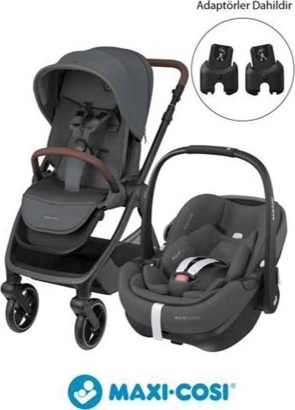 Maxi-Cosi Oxford-Pebble 360 Pro Çift Yönlü Seyahat Sistem Bebek Arabası Twillic Graphite - Image 1