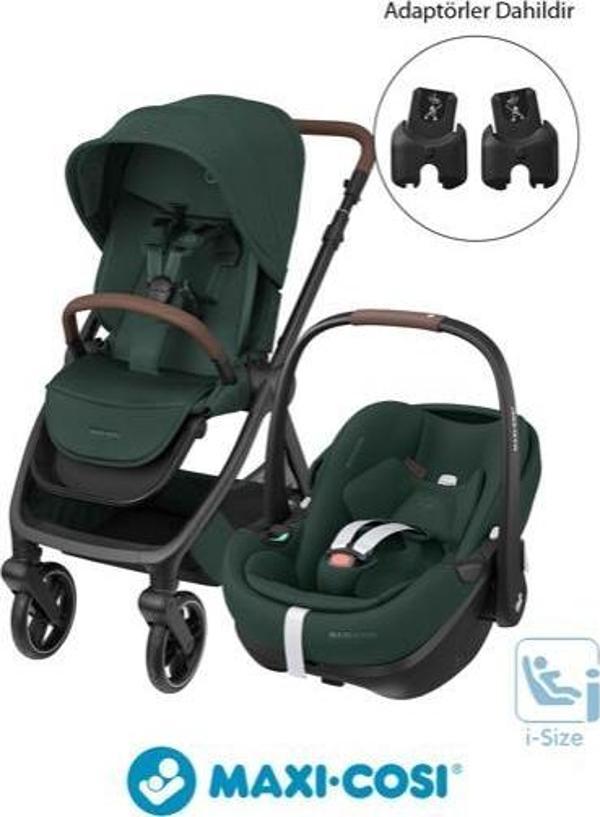 Maxi-Cosi Oxford-Pebble 360 Pro Çift Yönlü Seyahat Sistem Bebek Arabası Twillic Green - Image 1