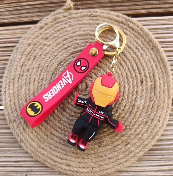 Anahtarlık Ironman Marvel Silikon Anahtarlık Çanta Süsü Karakter Figür Oyuncak 15762 - Image 1