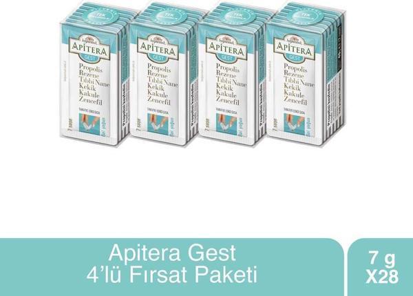 Apitera Gest 7 g x 28 Adet (Propolis, Bal, Rezene,Kekik, Nane) - Image 1