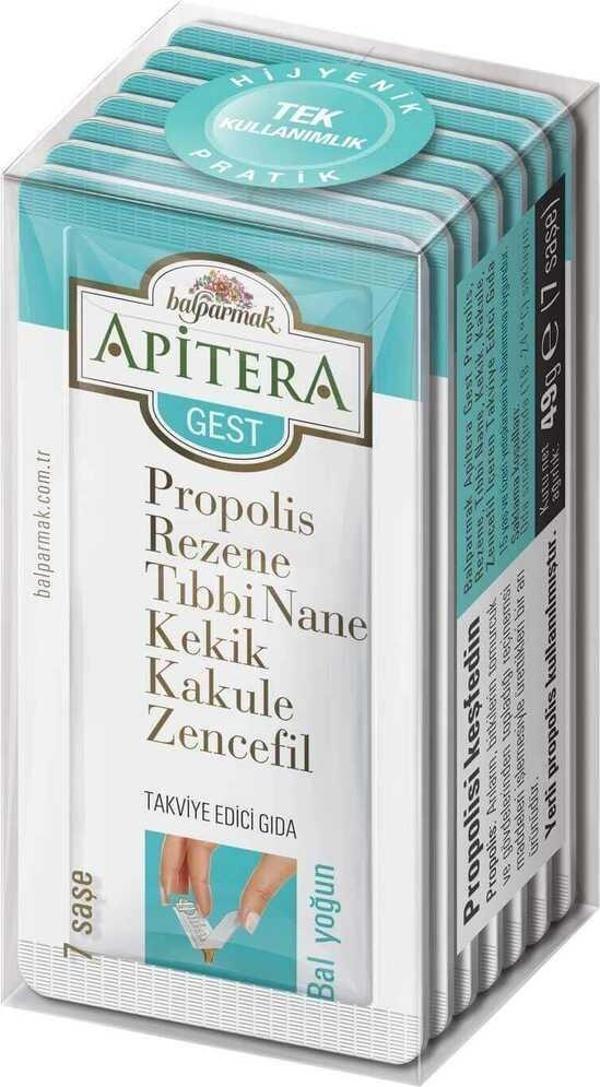 Apitera Gest 7 g x 7 Adet (Rezene, Propolis, Tıbbi Nane, Kekik, Kakule, Zencefil, Bal) - Image 1